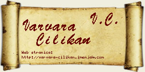 Varvara Cilikan vizit kartica